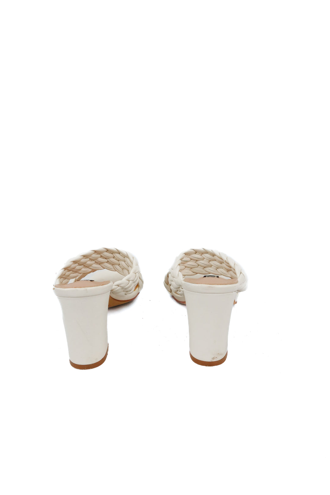 Vici white woven sandals (9)
