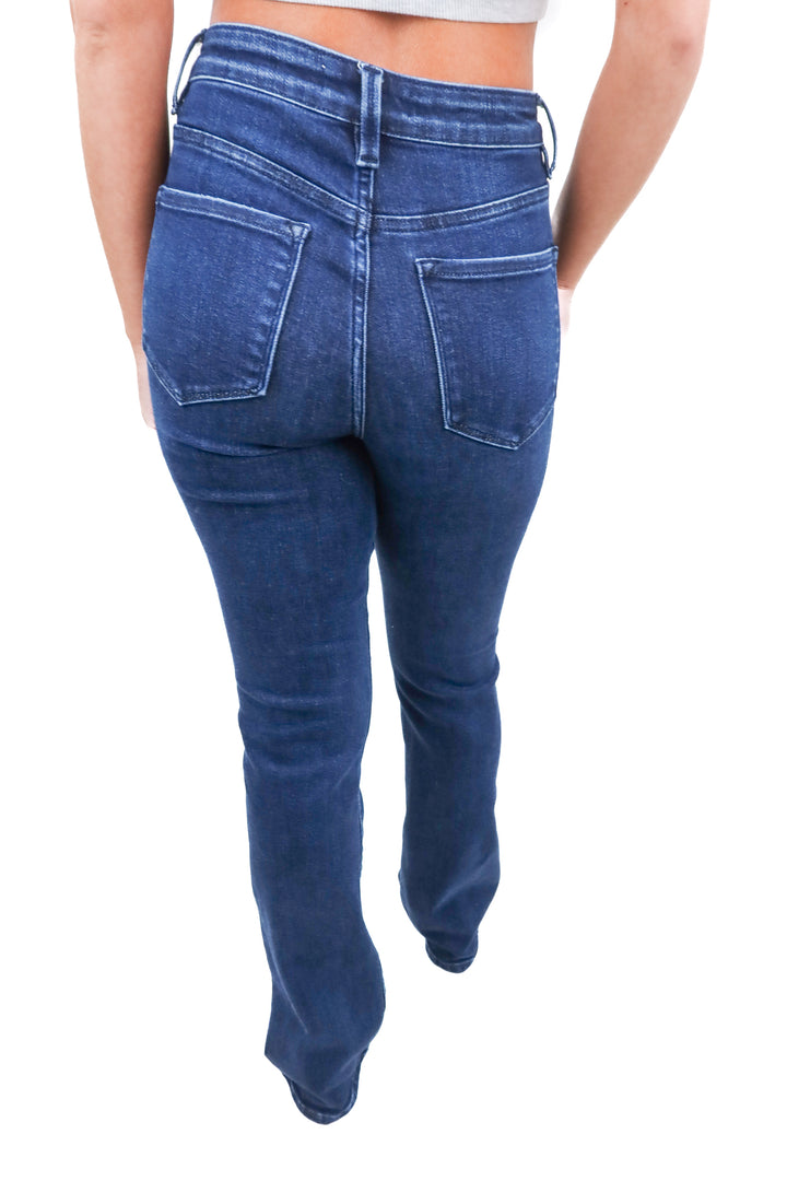 Flying Monkey dark wash flare jeans (26)