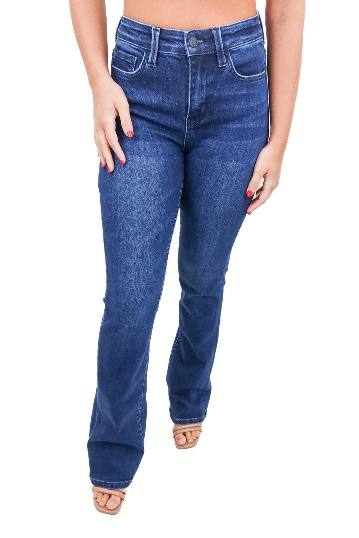 Flying Monkey dark wash flare jeans (26)
