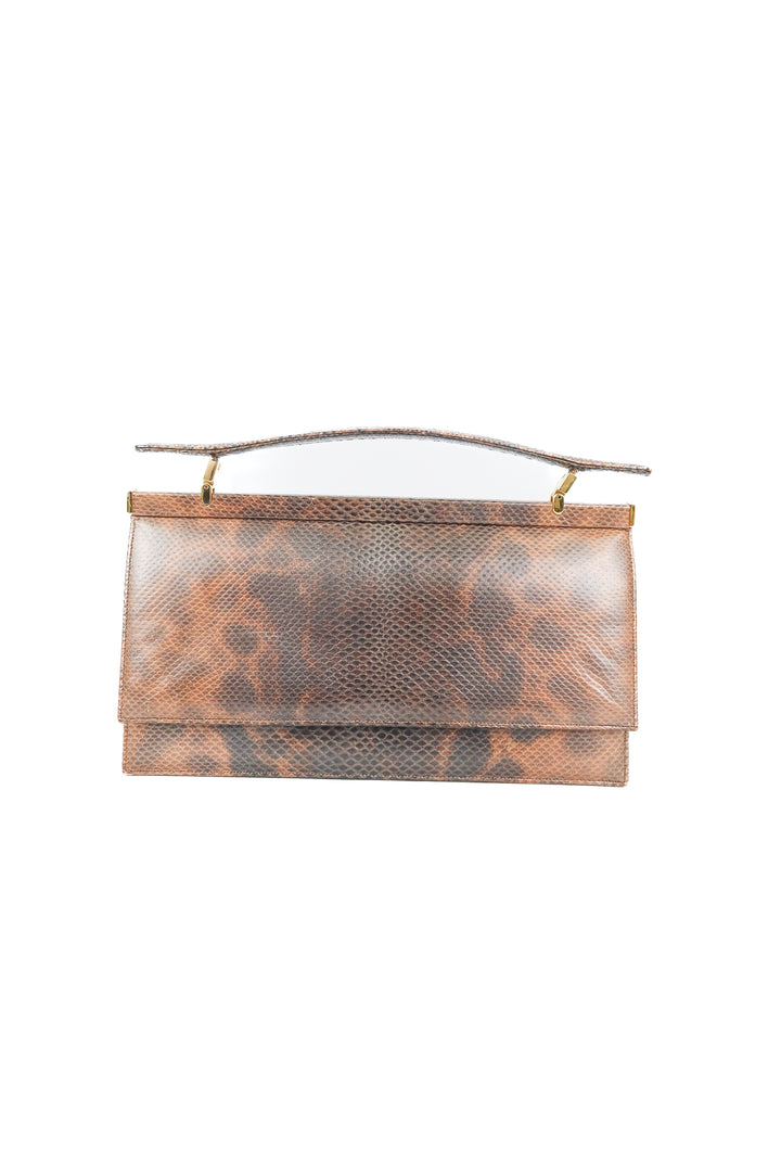Judith Leiber snakeskin clutch