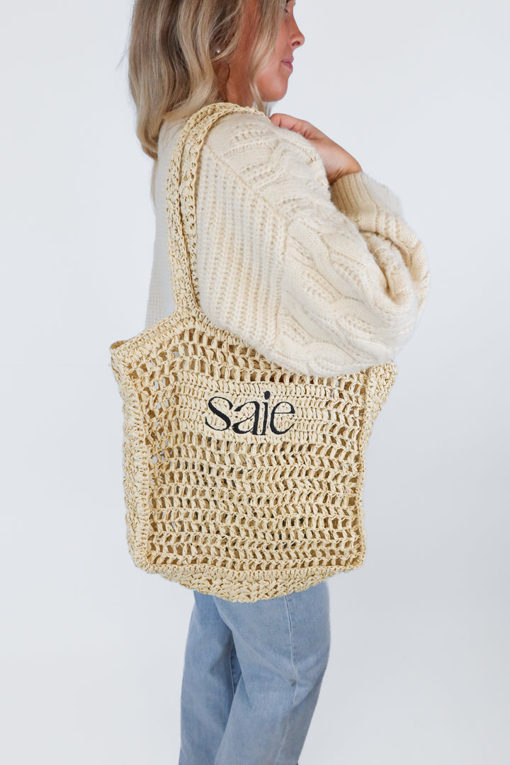 Saie Raffia Tote (retail $50)