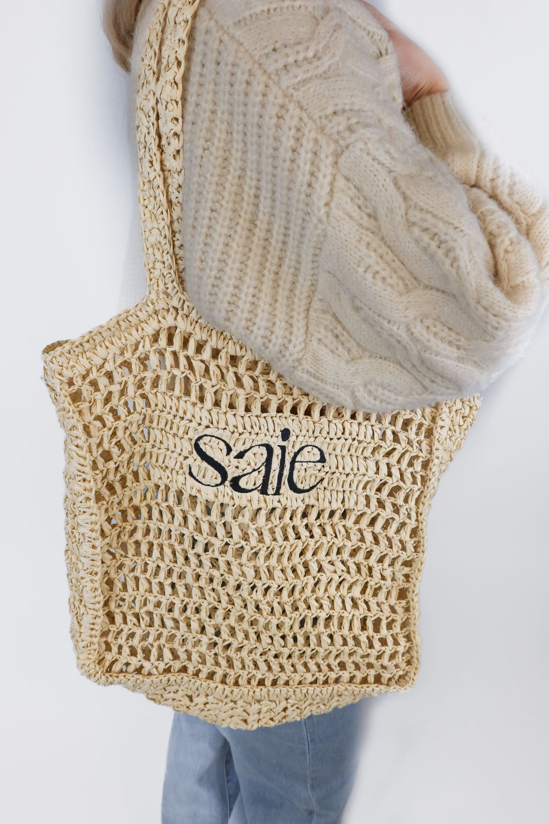 Saie Raffia Tote (retail $50)