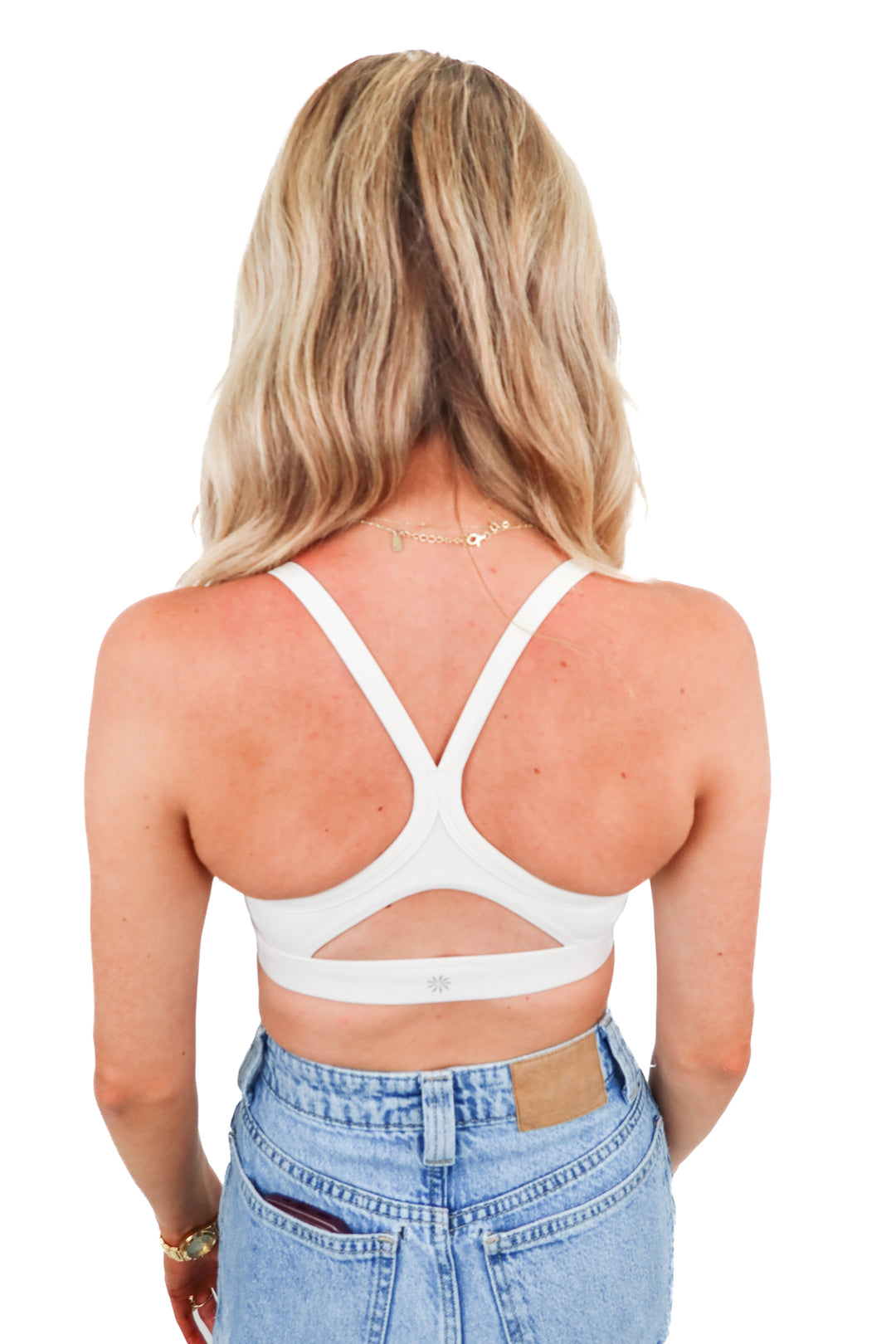 Athleta cream sports bra (XS)