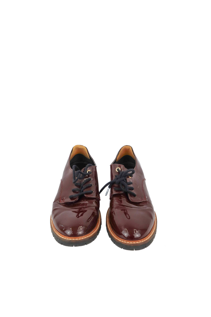 Aldo burgundy patent leather shoes (10)