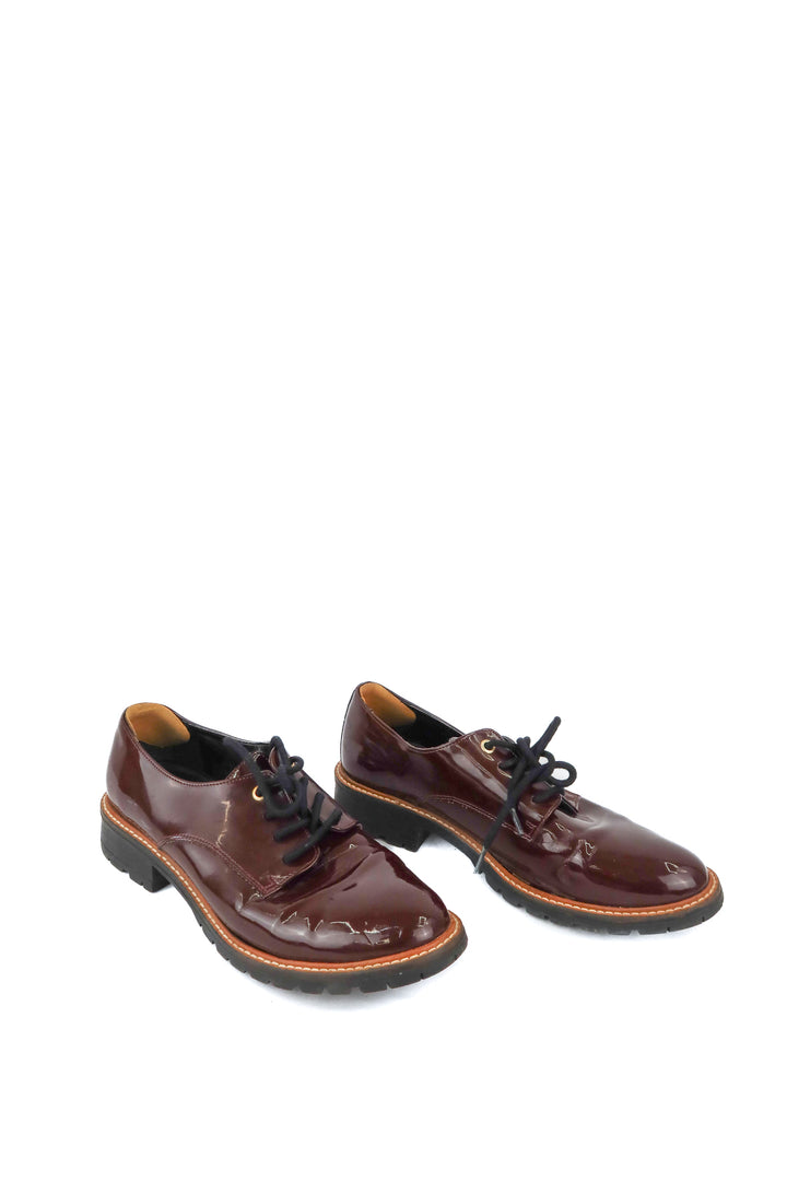 Aldo burgundy patent leather shoes (10)