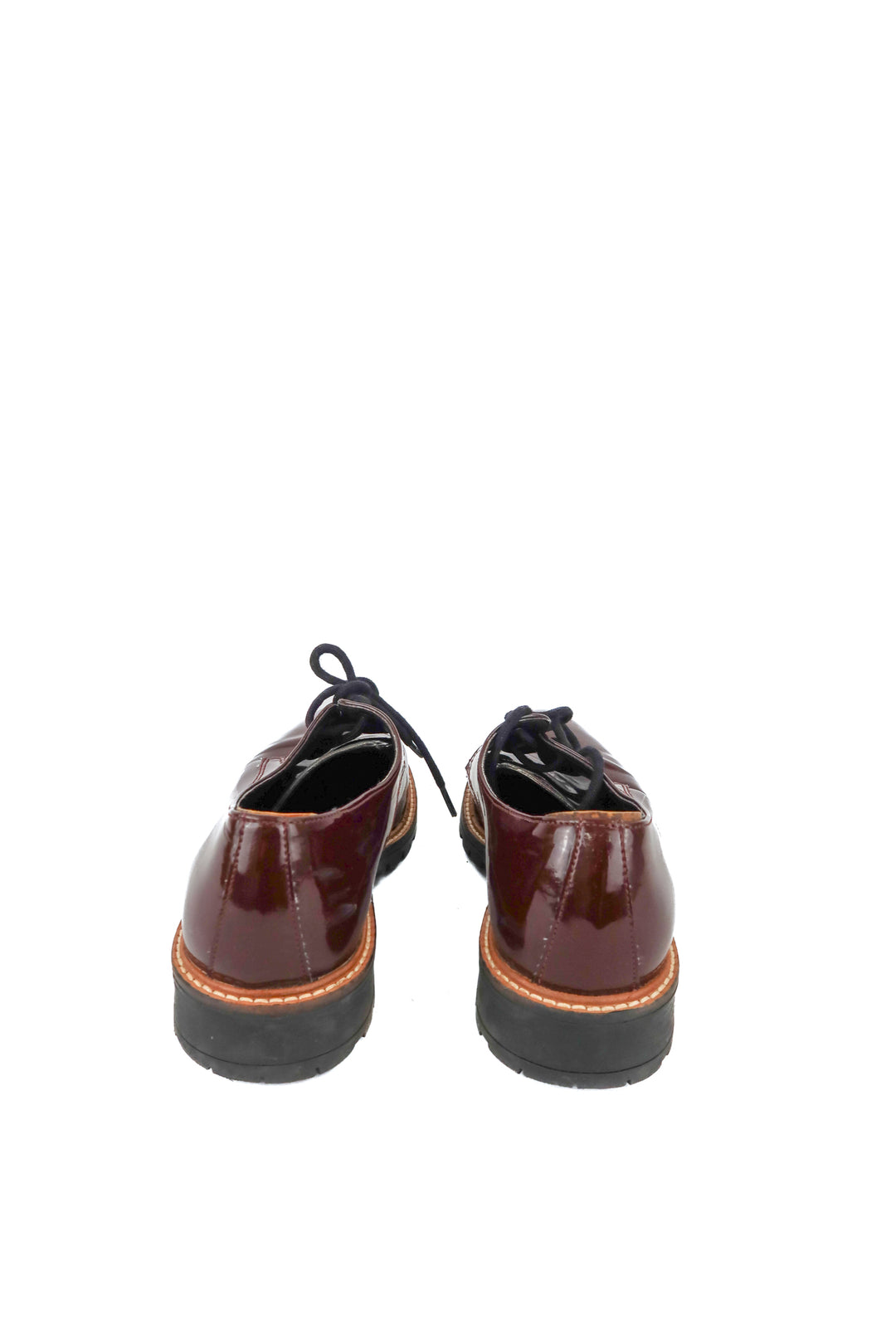 Aldo burgundy patent leather shoes (10)