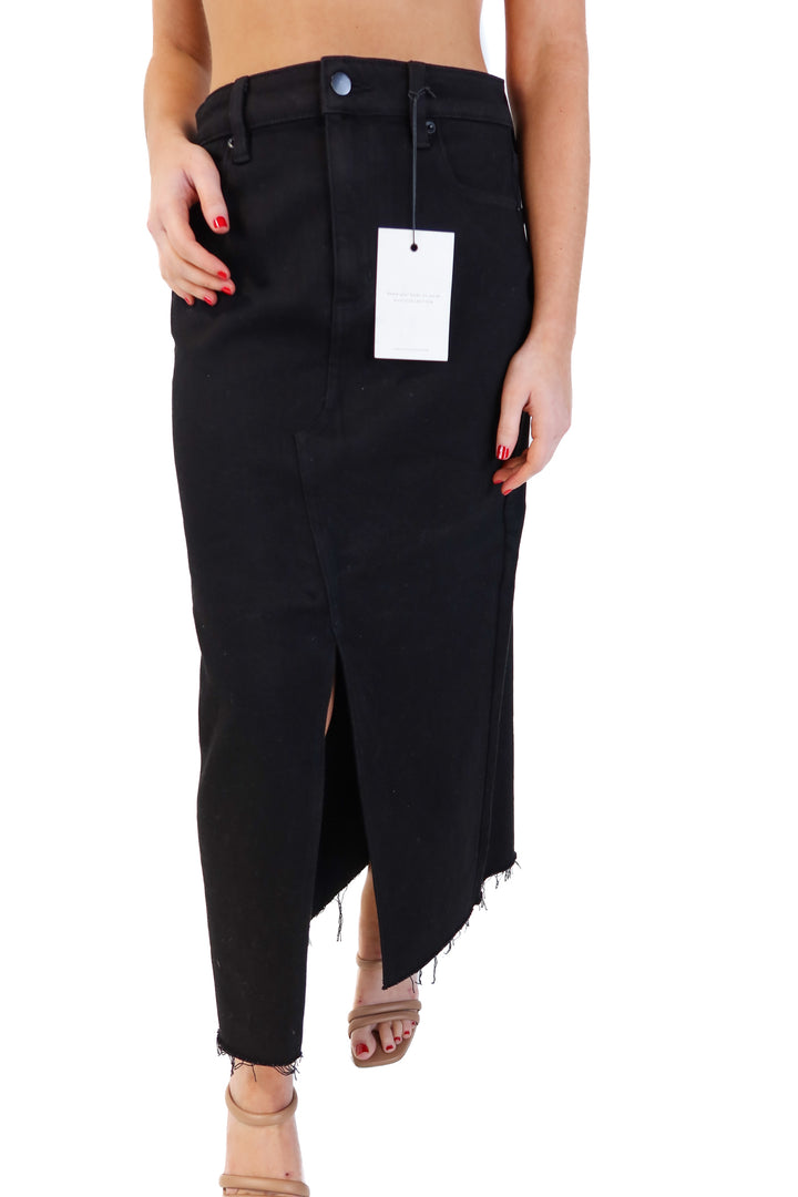 Vici black denim midi skirt NWT (m; retails for $64)