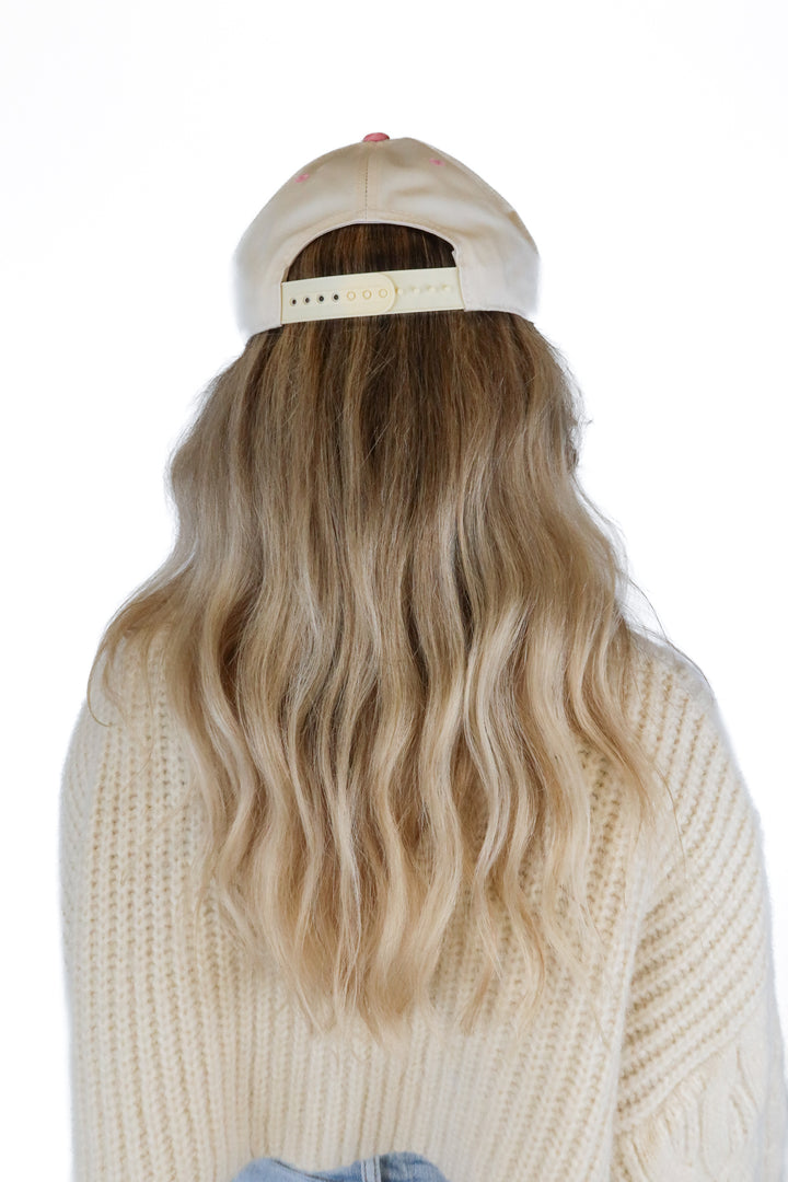 Beige/Pink Certified Woo Girl Cap NWT