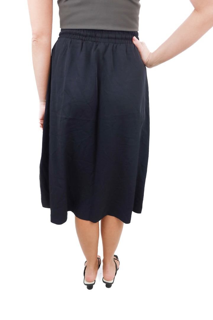 Spanx luxe drape midi skirt