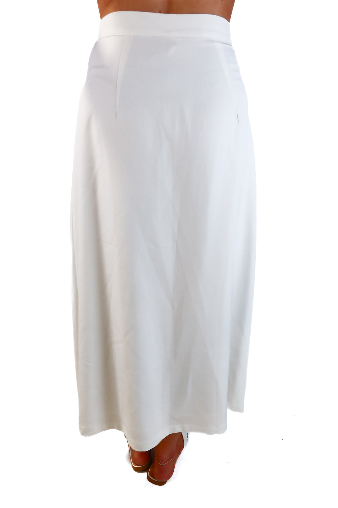 Commense White Midi Skirt (S; retails for $55)