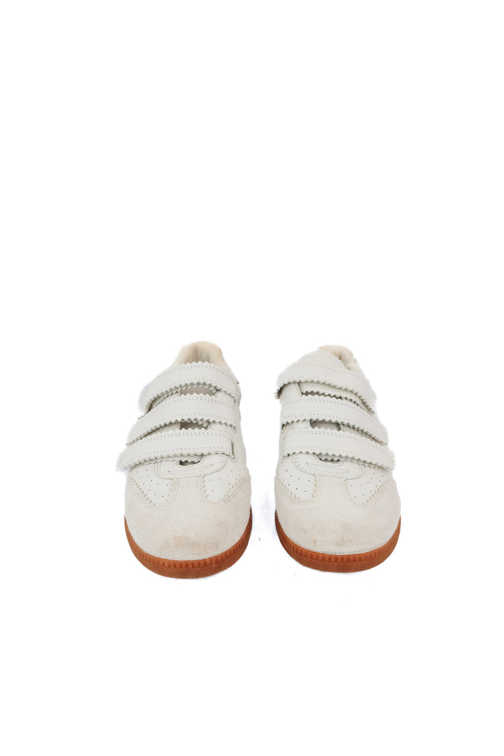 Silent D white velcro sneakers (41; retail $150)