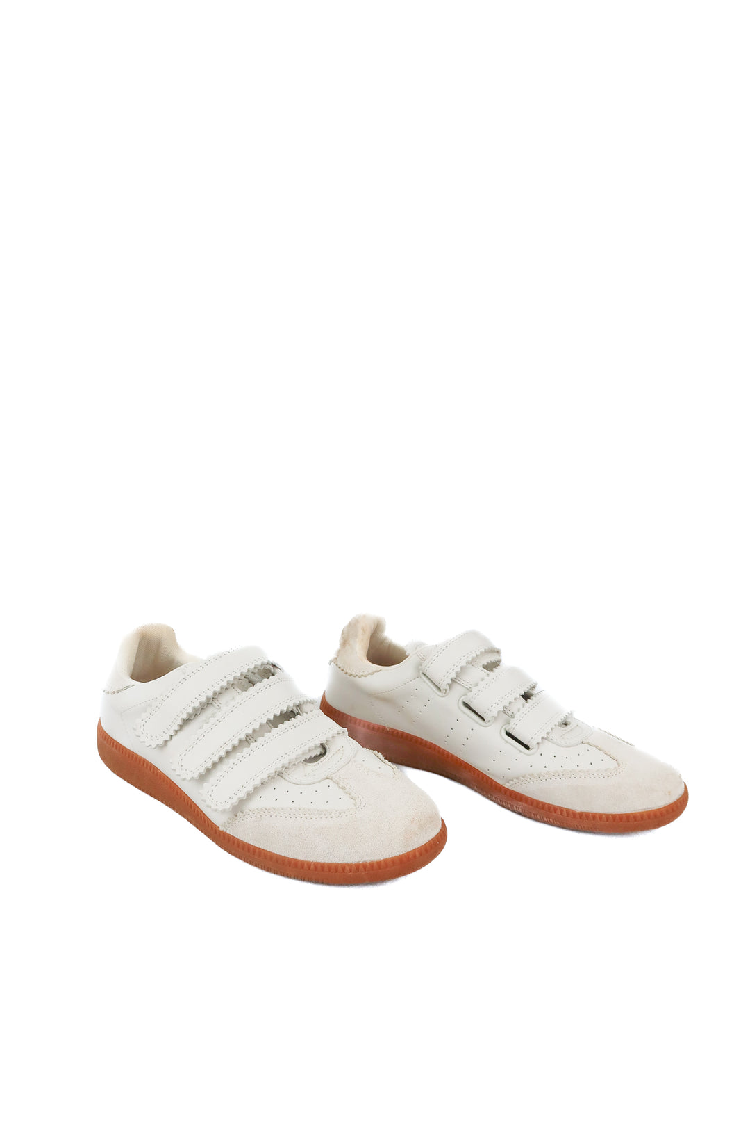 Silent D white velcro sneakers (41; retail $150)