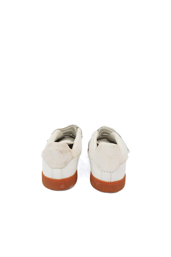 Silent D white velcro sneakers (41; retail $150)