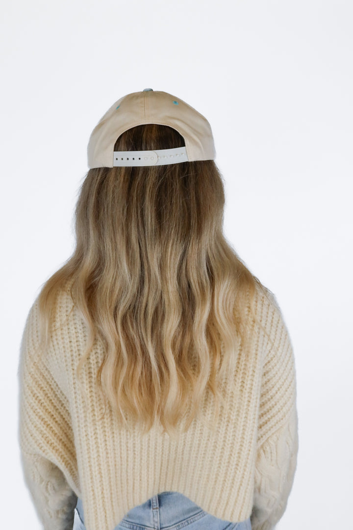 Blue/Beige Tired As A Mother Cap NWOT