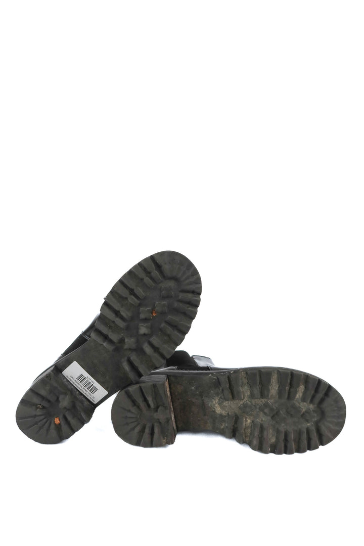 See by Chloe black combat boots (39)