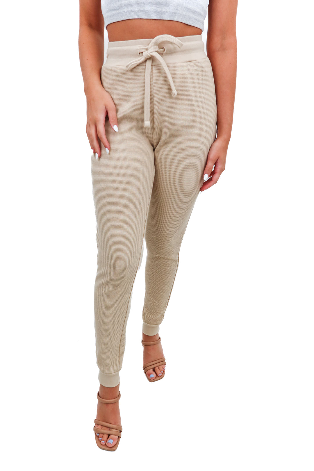 One Wednesday thermal cream joggers NWT (XS)