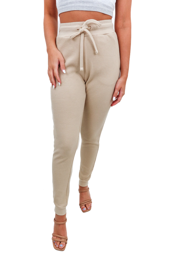 One Wednesday thermal cream joggers NWT (XS)