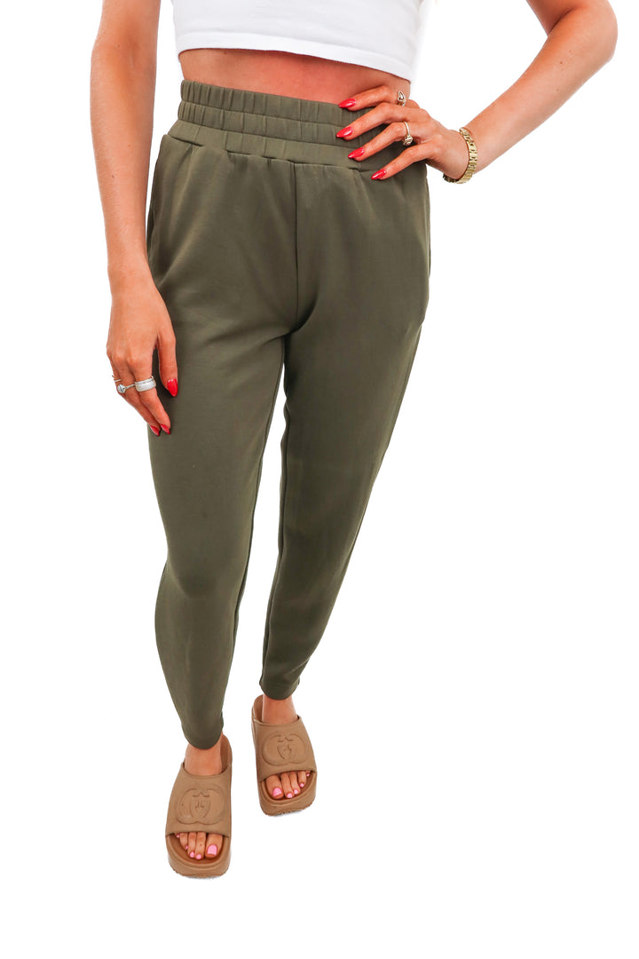 Varely green doublesoft joggers