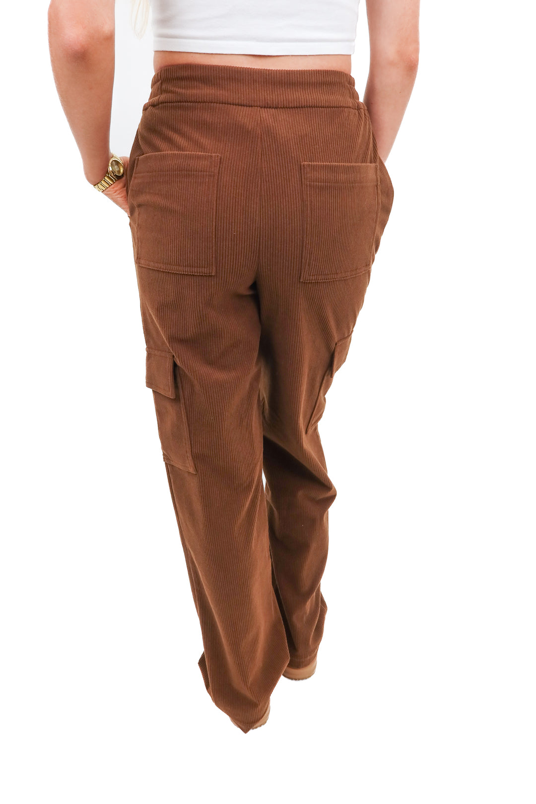 Varley brown cargo cords (XXS) NWT
