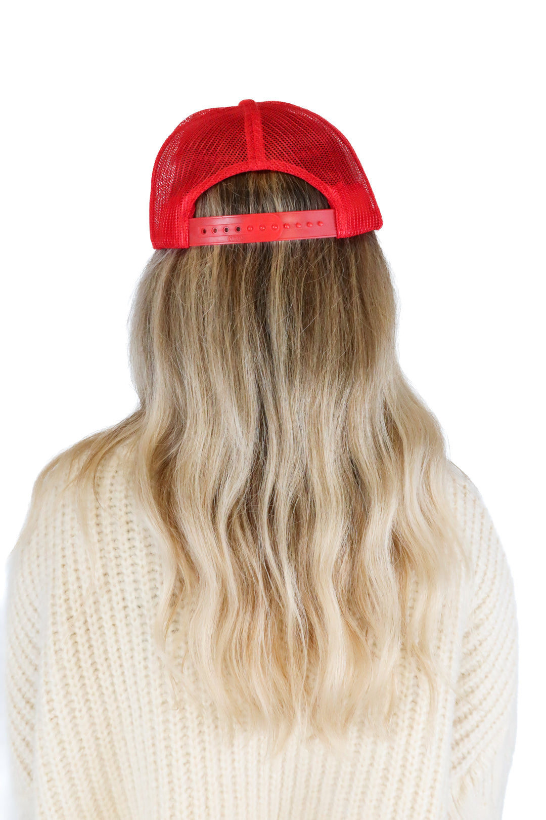 Red Certified Woo Girl Trucker Hat