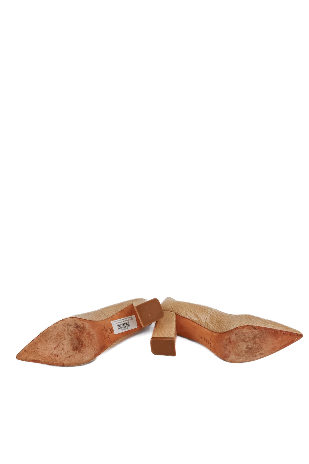 Marc Fisher nude snakeskin heels (9)