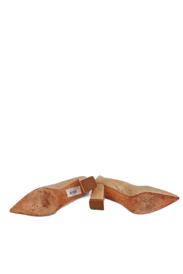 Marc Fisher nude snakeskin heels (9)