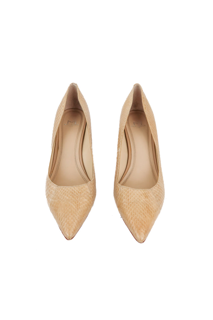 Marc Fisher nude snakeskin heels (9)