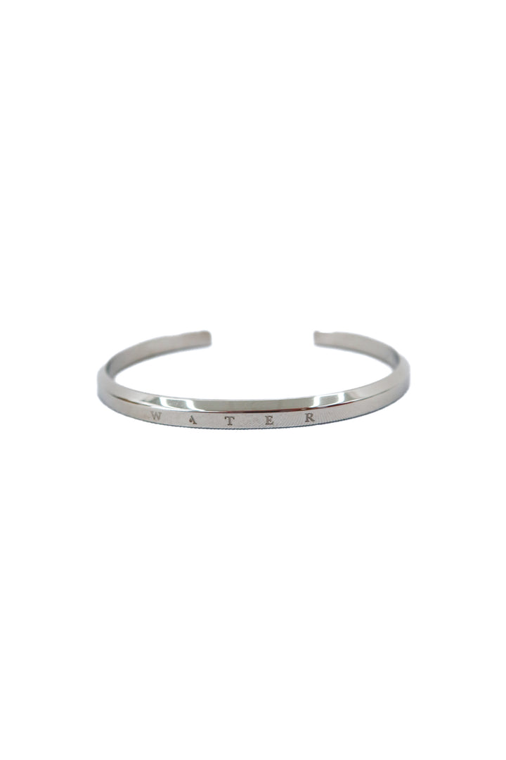 water silver cuff bracelet