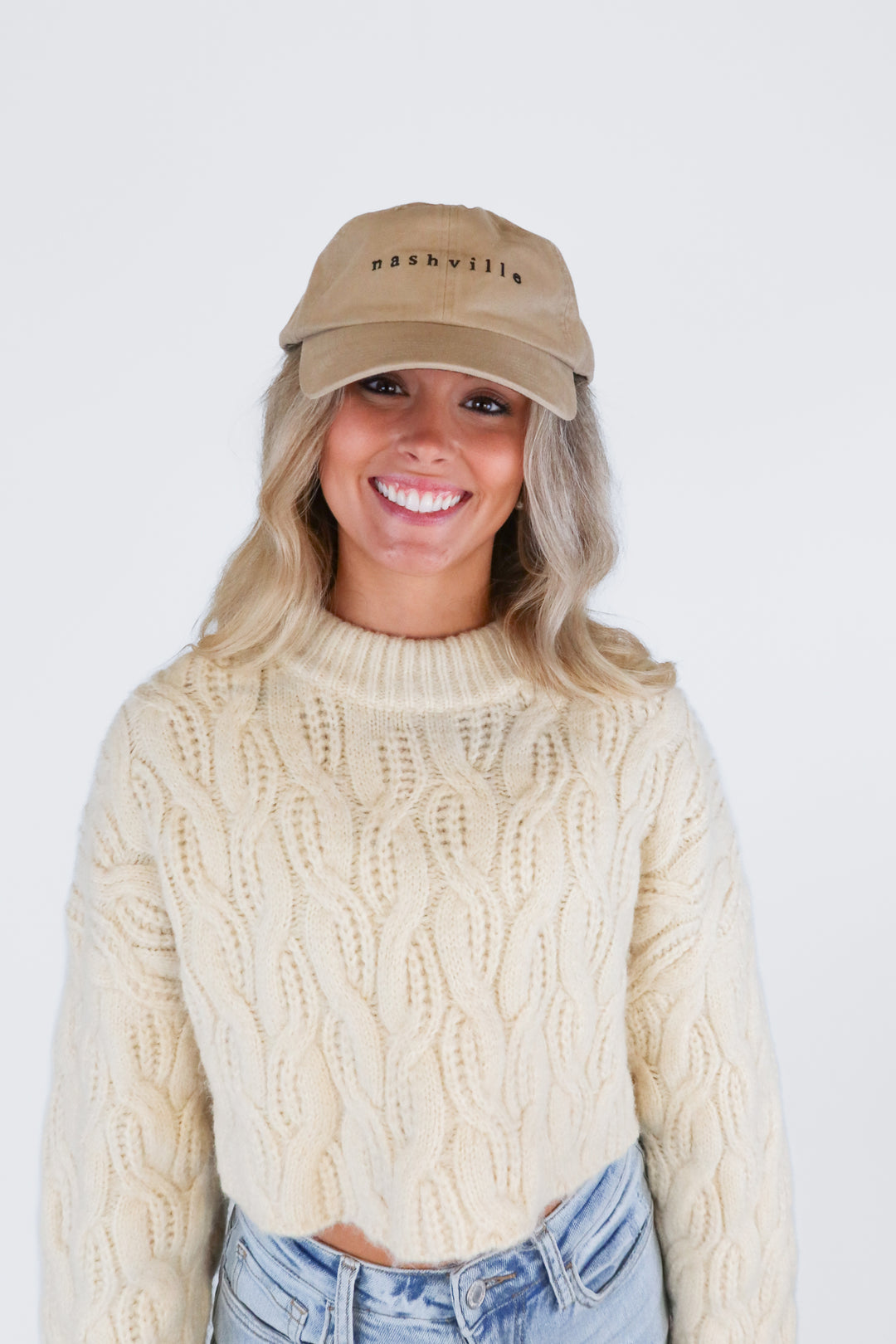 The Nash Collection Taupe Nashville Cap