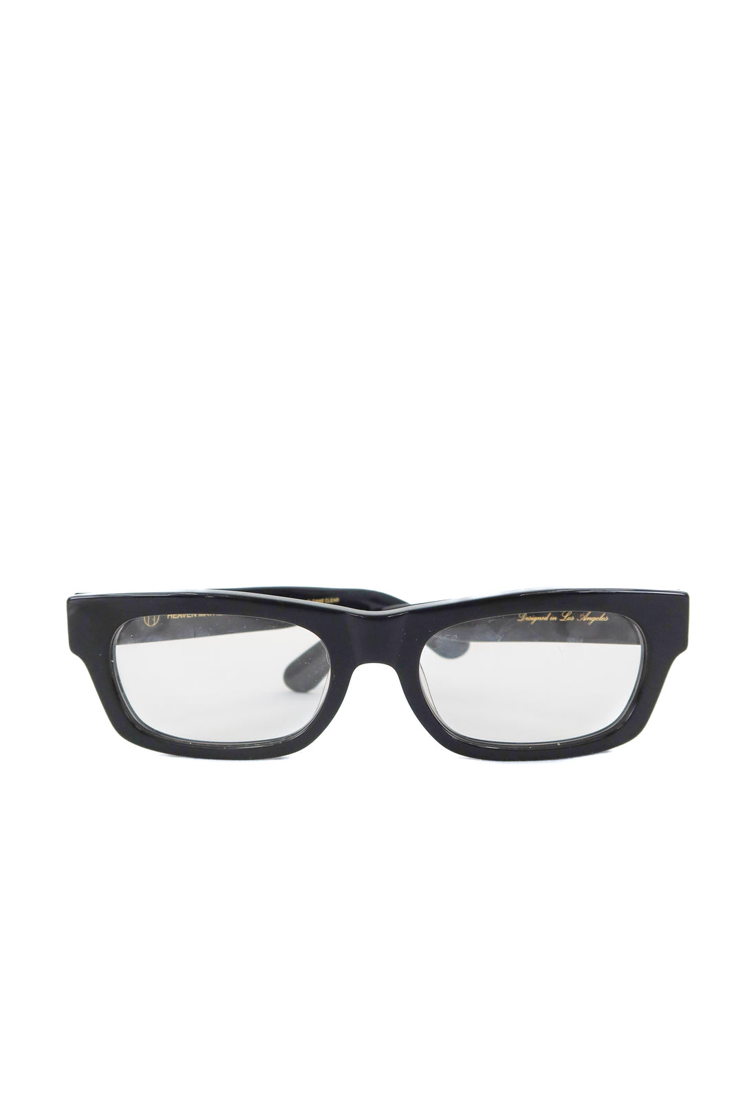 heaven mayhem clear sloane black framed glasses (retail $190)