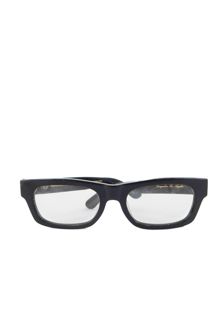 heaven mayhem clear sloane black framed glasses (retail $190)