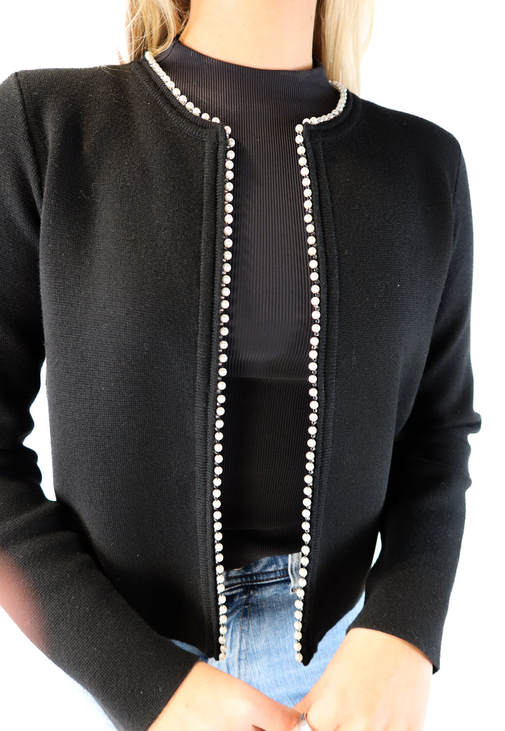 SOLD: Vici black pearl cardigan (s; retail $79)