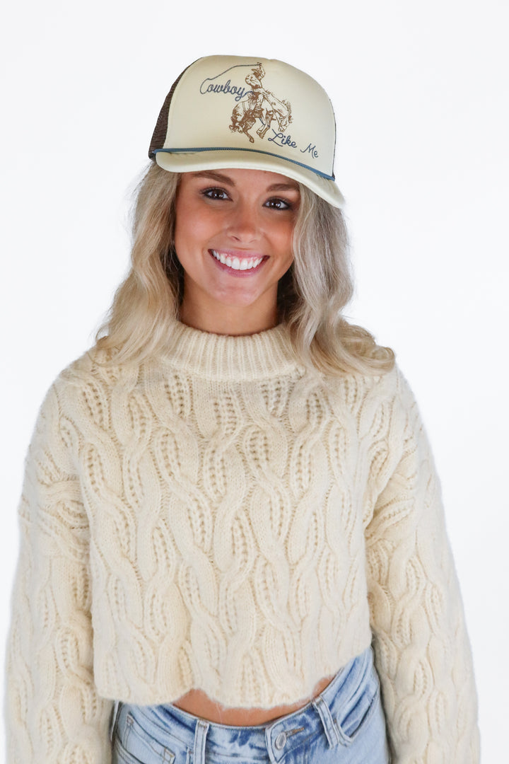 Cowboy Like Me Trucker Hat NWT (Retail $30)