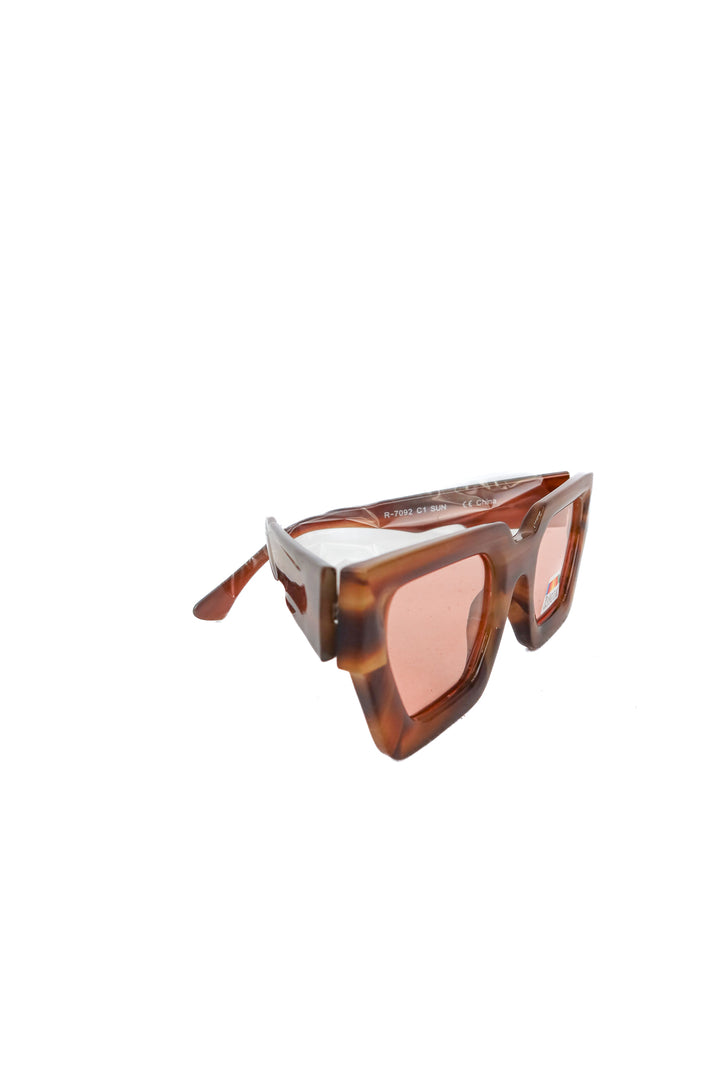 Ryan Simkhai brown polarized sunglasses