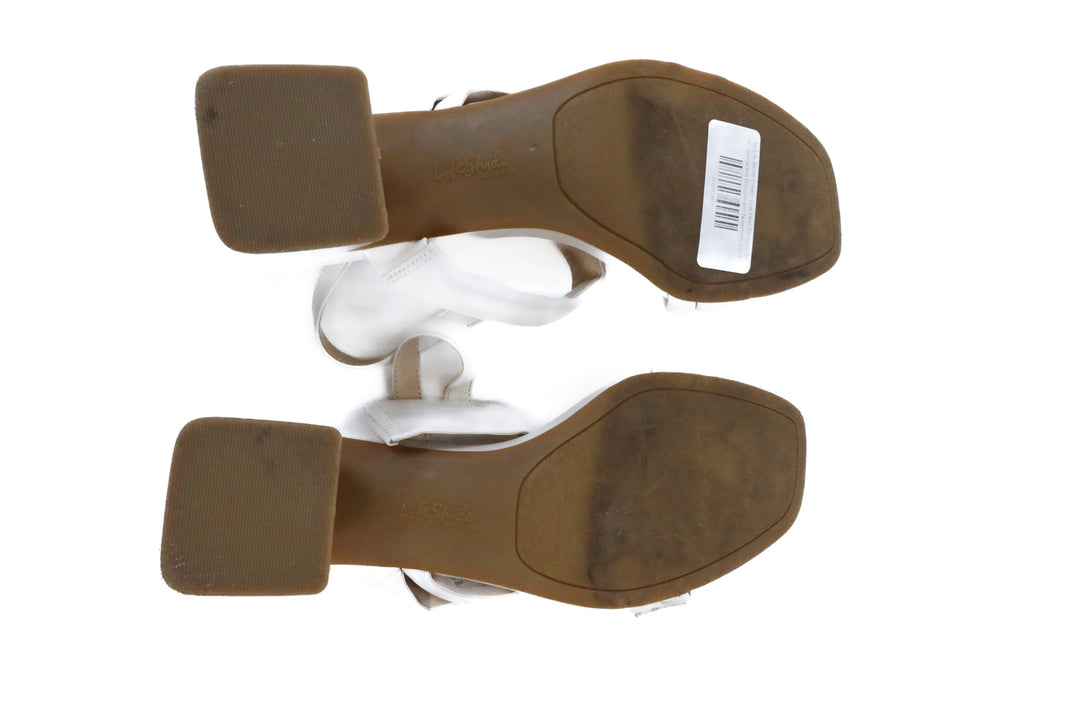 Life Stride Cream Low Heel Sandals (9)
