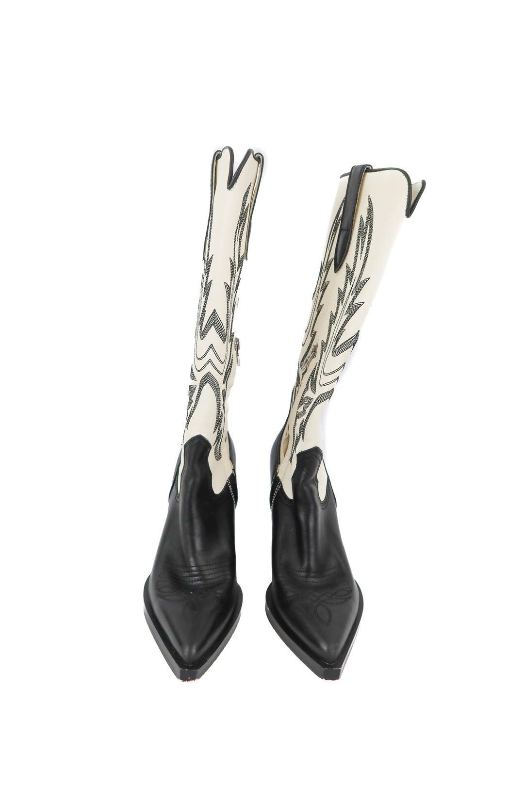 Dolce Vita black and white cowboy boots (7)