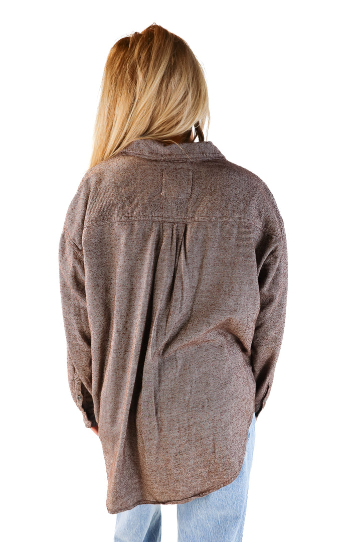 Aerie brown button up (xs; retails for $54.95)