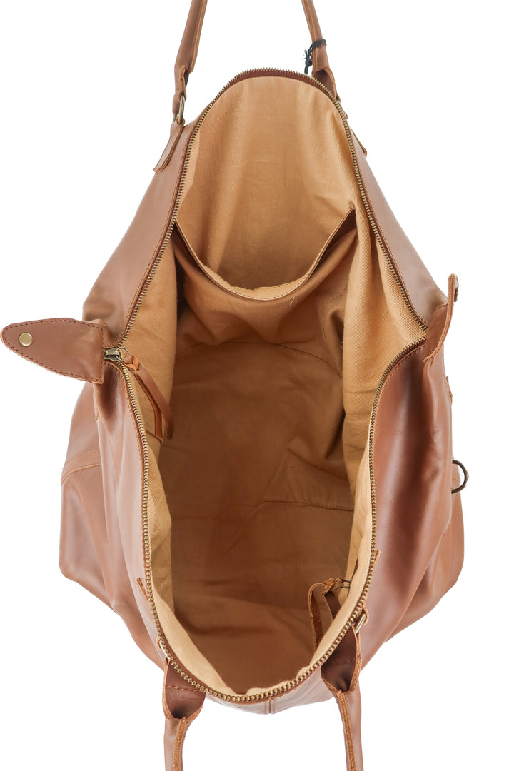 Able leather duffle bag NWT