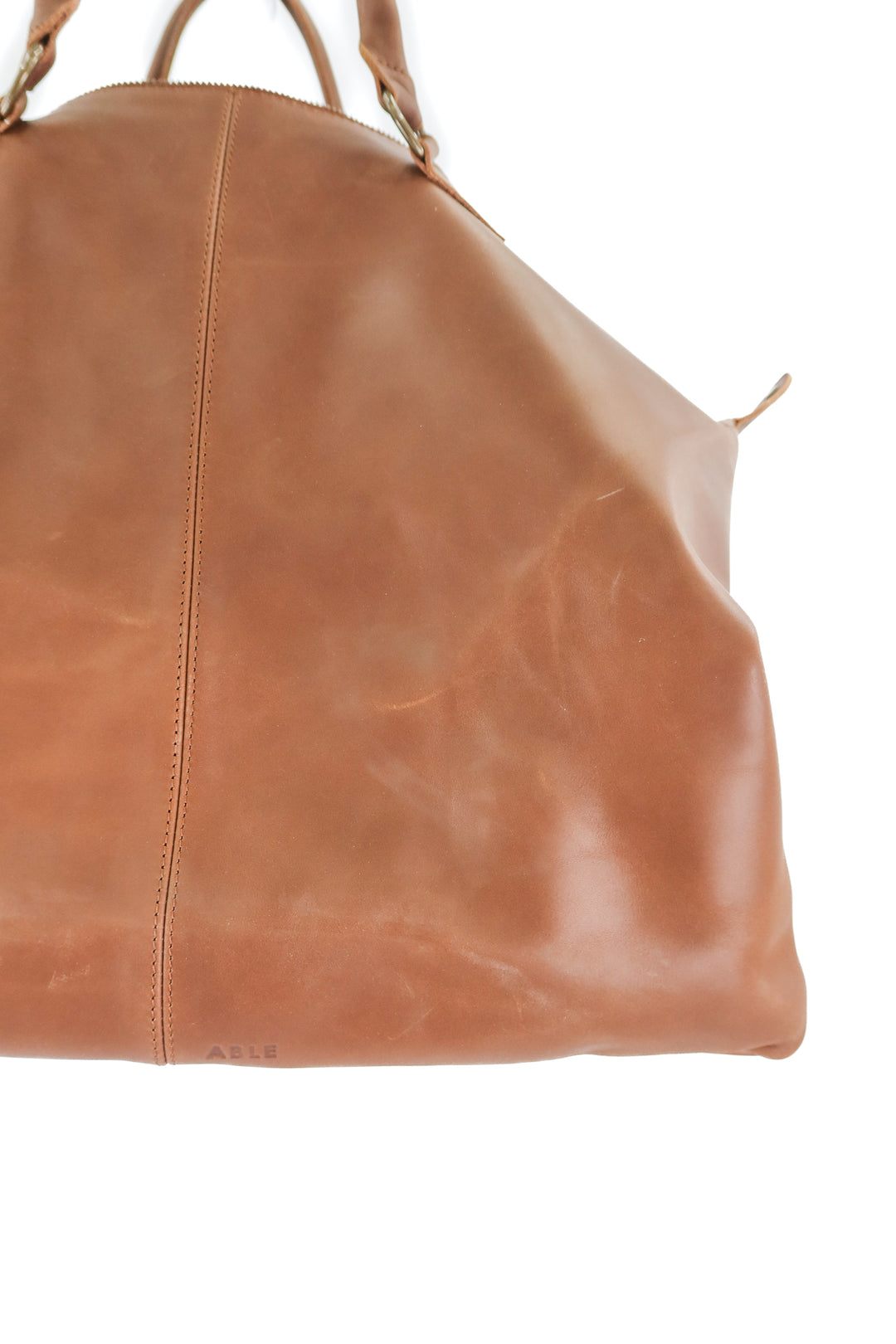 Able leather duffle bag NWT