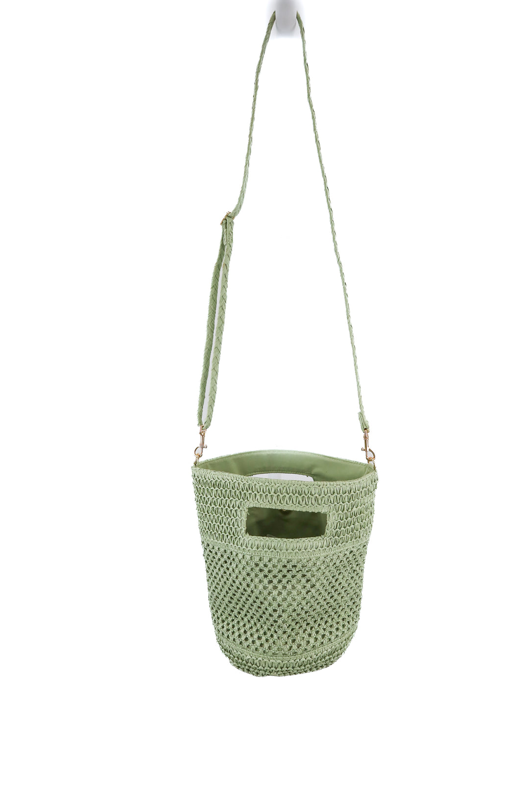 Universal Threads green rattan purse
