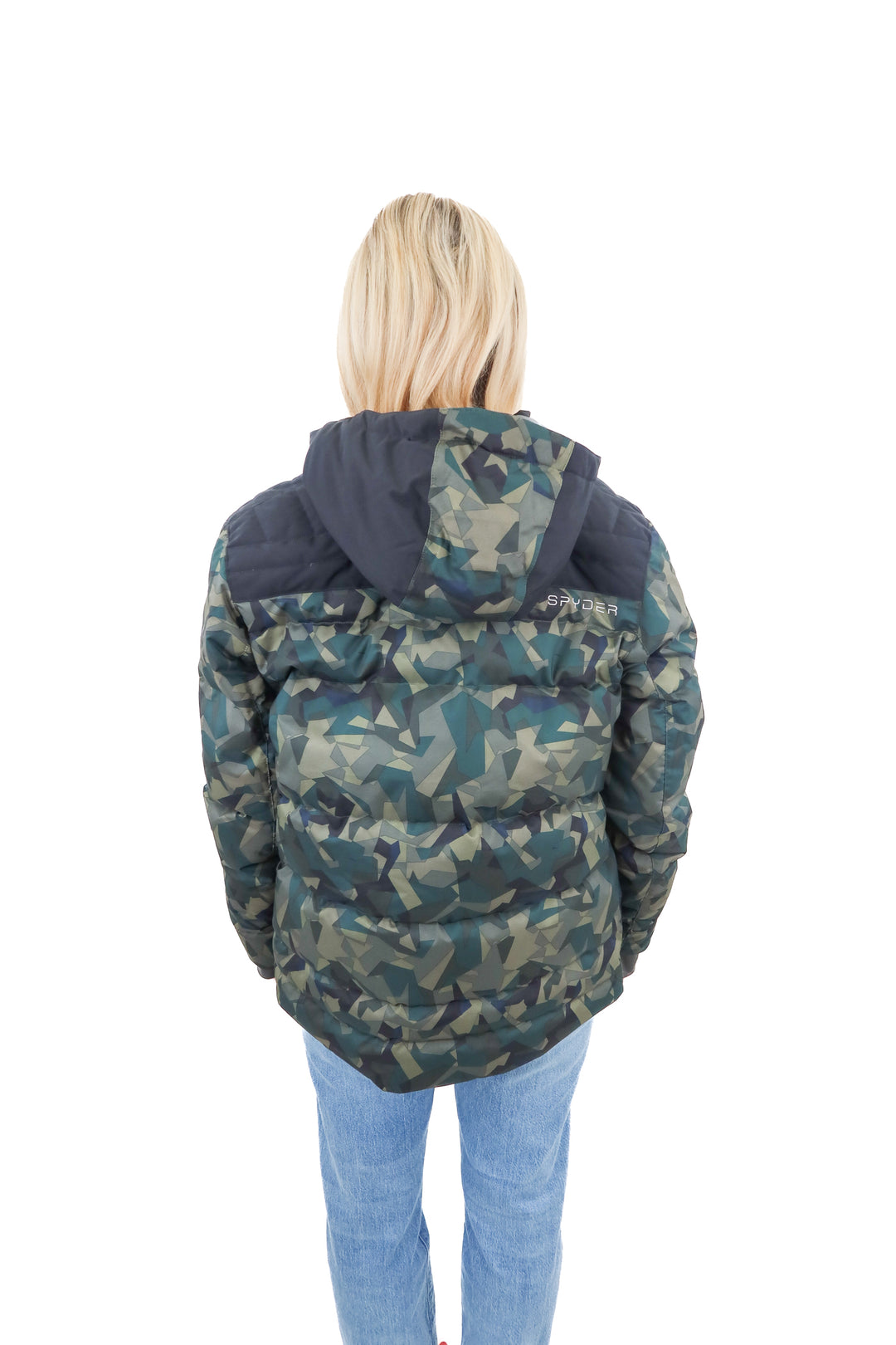 Spyder geometric print camo color winter jacket (18)