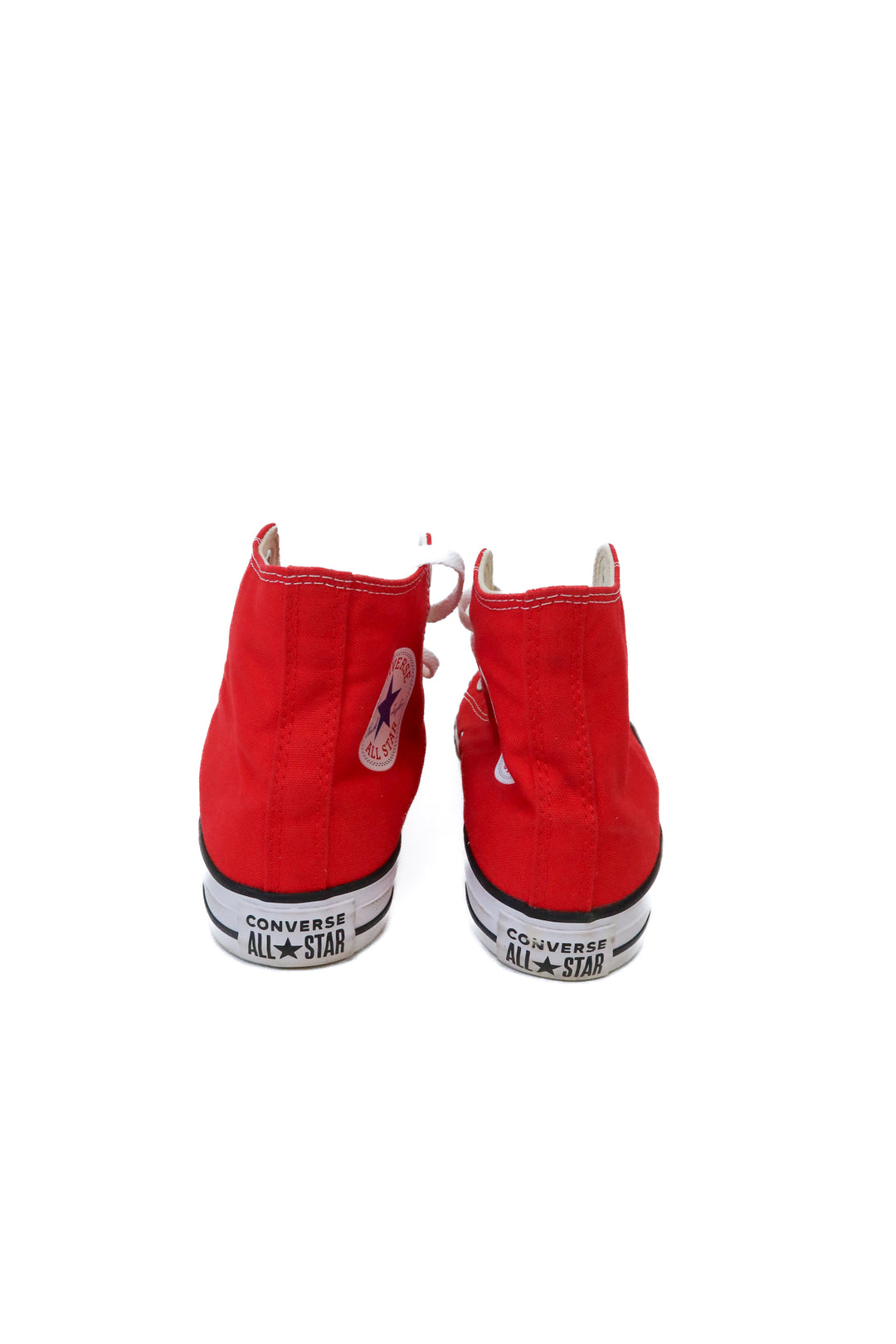 Converse Red Chuck Taylor All Star High Tops (7; retail $65)