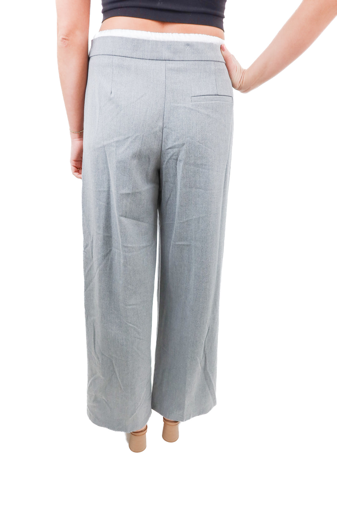 Zara grey trouser pants (S)