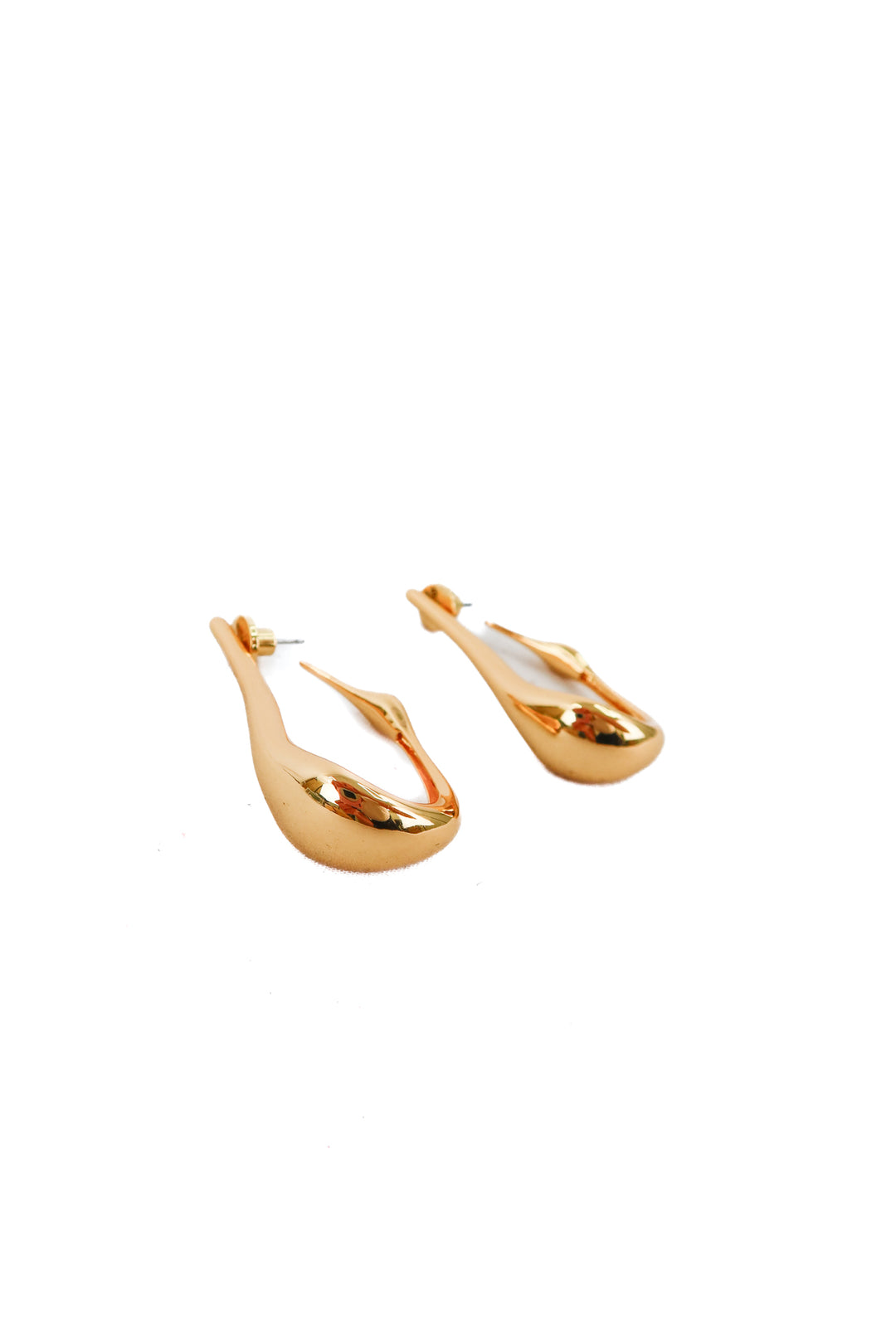 Jenny Bird gold abstract hoop earrings NWOT (retail $138)