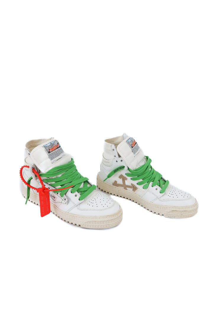 Off-white high top sneakers (37; retail $790)