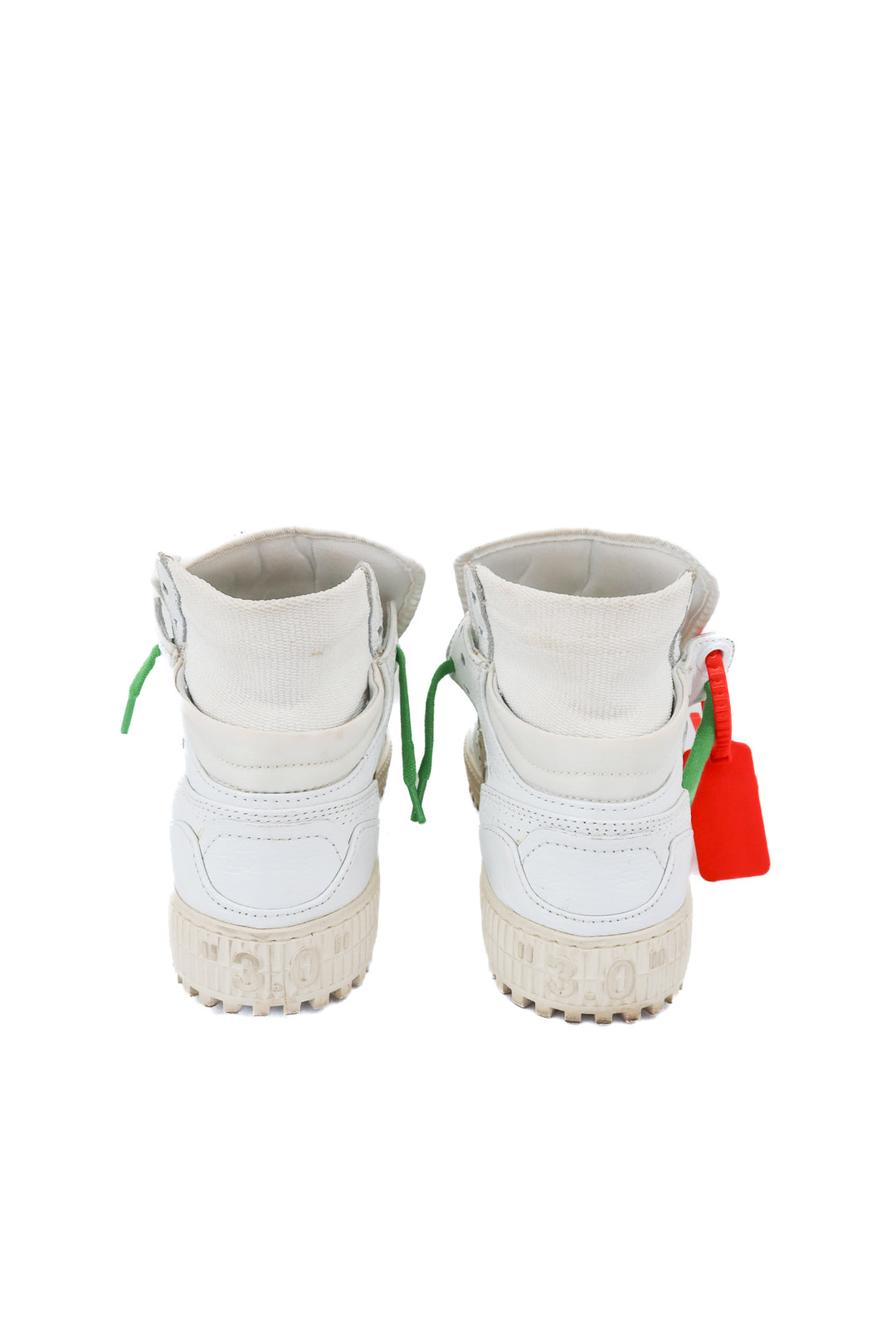 Off-white high top sneakers (37; retail $790)
