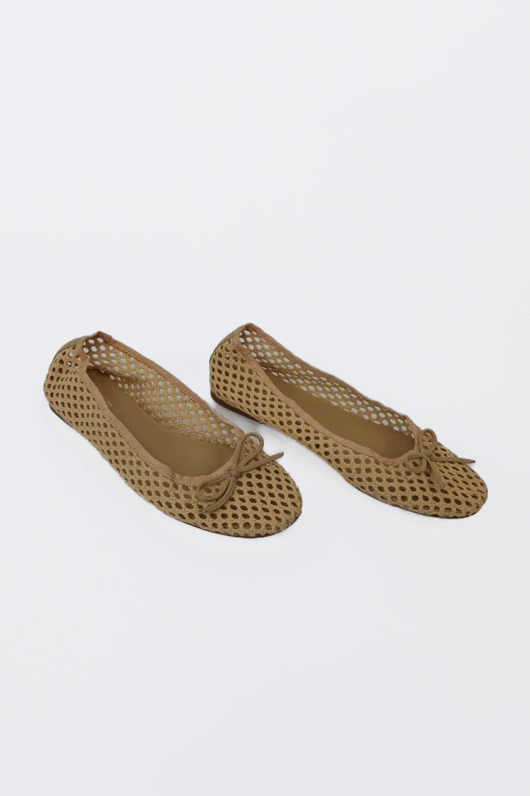 Raye Natural Woven Leather Flats (7; $158)