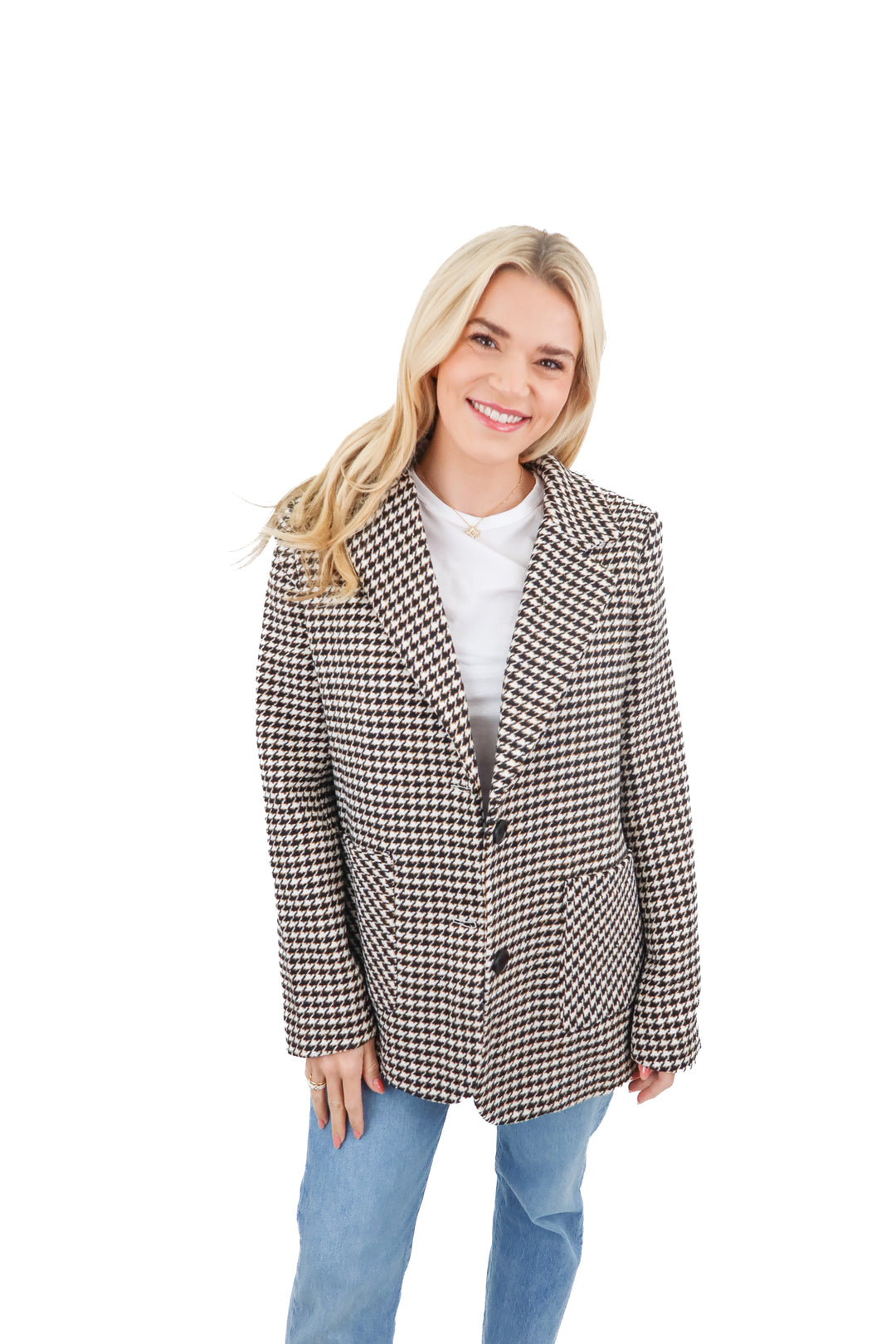 Commense houndstooth blazer NWT (S)