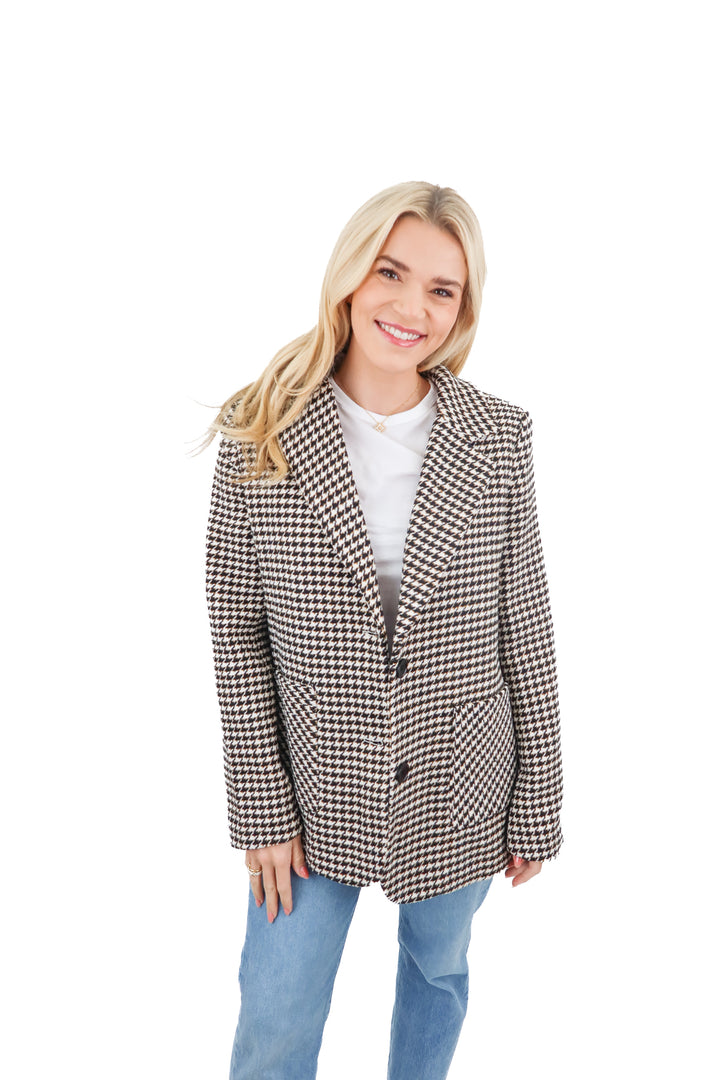 Commense houndstooth blazer NWT (S)