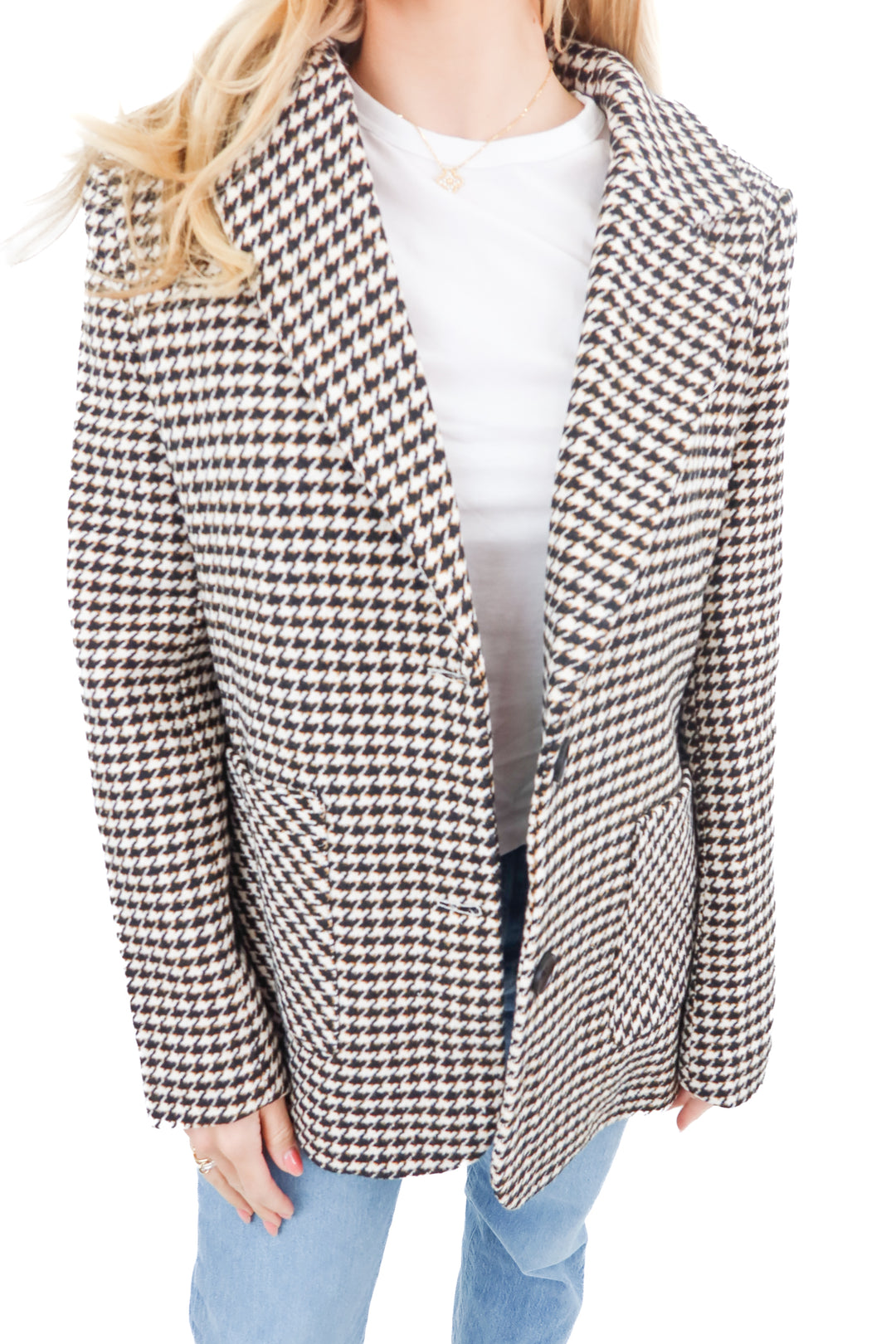 Commense houndstooth blazer NWT (S)